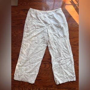 Paraphrase White Wide Leg Pants